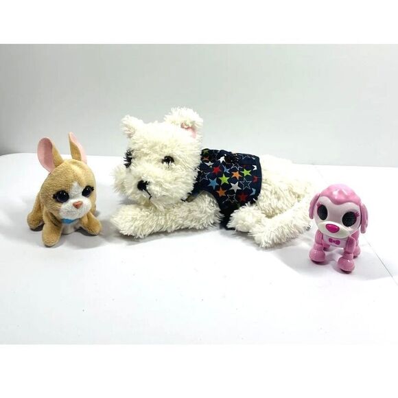 ZOOMER ZUPPS Tiny Pup Furreal Friends Bunny Scruffies Dog Interactive Pets Set 3 - Picture 1 of 3